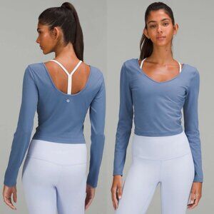 Lululemon Align Long Sleeve Shirt Top In Water Drop Size 6 Like NEW
